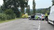 Nehoda autobusu za obcí Jince