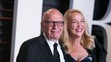 Bývalá manželka Micka Jaggera Jerry Hallová a Rupert Murdoch, 28. 2. 2016