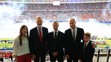 Princezna Sofie, král Filip VI., prezident UEFA Aleksander Čeferin, princ William, princ George