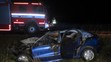 Auto začalo po nehodě u Milevska hořet - 6