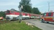 Autobus na železničním přejezdu u Turčianských teplic - 1