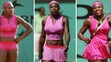 Na Australian Open 2004 zvolila Serena výrazně růžovou barvu