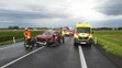 Nehoda autobusu a osobního auta u obce Ivaň - 1