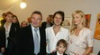 Karel Gott, Pavol Habera, Daniela Peštová a syn, 19. 11. 2004
