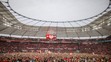 Fanoušci Leverkusenu na stadionu