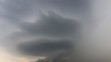 První supercela u Boru v západních Čechách s výraznou rotující mezocyklonou a stěnovým oblakem (wall cloud)