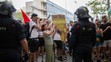 Demonstrace proti turistům v Barceloně (1)