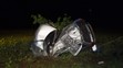 Auto přerazilo strom a skoro se rozlomilo