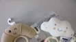 Závadná hračka Ergee dřevěný kroužek croissant/mráček