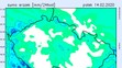Mapa srážek - pátek 14. února