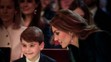Princ Louis a princezna Kate na vánoční bohoslužbě