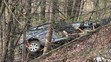 Nehoda automobilu u nádrže Slapy