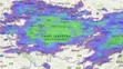 Mapa srážek - 15. 3. - 10.00