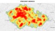 Mapa aktivity klíšťat na území České republiky - VŠECHNY NEMOCI