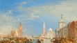 Joseph Turner - Benátky - The Dogana and San Giorgio Maggiore (1834)