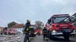 Požár haly v Nehvizdech