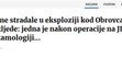 Výbuch v Chorvatsku - Reprofoto Zadarski.hr