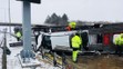 Nehoda kamionu převážející auta na Pražském okruhu - 4