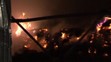 Požár statku.