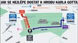 Mapa cesty k hrobu Karla Gotta