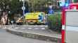 Sanitka shořela u Žižkovské věže v Praze