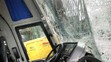Autobus Student Agency po havárii v Itálii