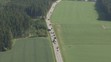 Zemědělci - blokáda na silnicích - okolí Jihlavy