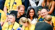 Princ Harry a vévodkyně Meghan na basketbalovém utkání, 13. 9. 2023 Německo, Düsseldorf (3)