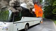 Požár autobusu ve Vítkově