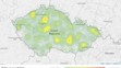 Mapa aktivity klíšťat na území České republiky - Klíšťová encefalitida
