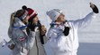 Lucia Dalmassová (vpravo) dělá selfie se zlatou Zuzanou Maděrovou a druhou Sabine Payerovou