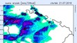 Srážková mapa - čtvrtek 21. července