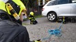 Hasiči zachránili užovku (2)