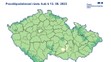 Pravděpodobnost růstu hub k 12. srpnu