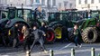 Protesty zemědělců v Bruselu
