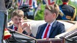 Princ Louis a princ George na Trooping the Colour