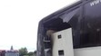 Požár autobusu na D7 - 2