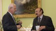 Jiří Drahoš a Philip Zimbardo, 18. 9. 2015 Praha