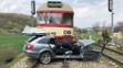 Srážka vlaku s automobilem u Lochovic - 1