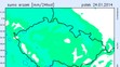 Mapa úhrnu srážek - leden 2014 - 1