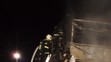 Autobus shořel na D1