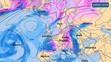 Mapa srážek - 8. 3.