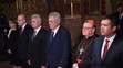 Miloš Zeman u korunovačních klenotů - 1