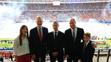 Princezna Sofie, král Filip VI., prezident UEFA Aleksander Čeferin, princ William, princ George