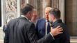 Volodymyr Zelenskyj, Donald Trump, Emmanuel Macron a Keir Starmer