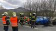 Nehoda tří osobních aut u obce Prackovice nad Labem - 1