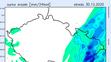 Srážková mapa - středa 30. prosince