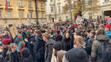 Průvod studentů dorazil před budovu Ministerstva školství (1)