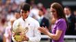 Princezna Kate s vítězem Wimbledonu Carlosem Alcarazem