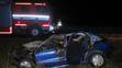 Auto začalo po nehodě u Milevska hořet - 6